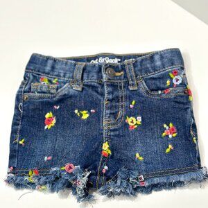 Cat & Jack toddler girl denim jean shorts in size 18 months